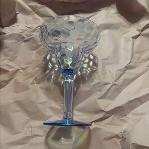 SET OF 4 - Blue Acrylic Drinking Glasses